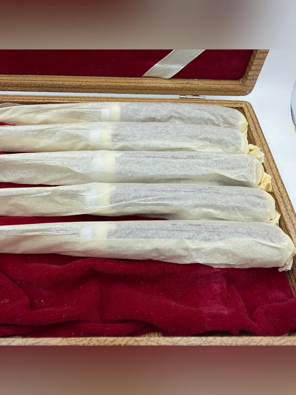 Eldan Vintage Set of 6 Hollow Ground Stainless Steel Steak Knives From JAPAN